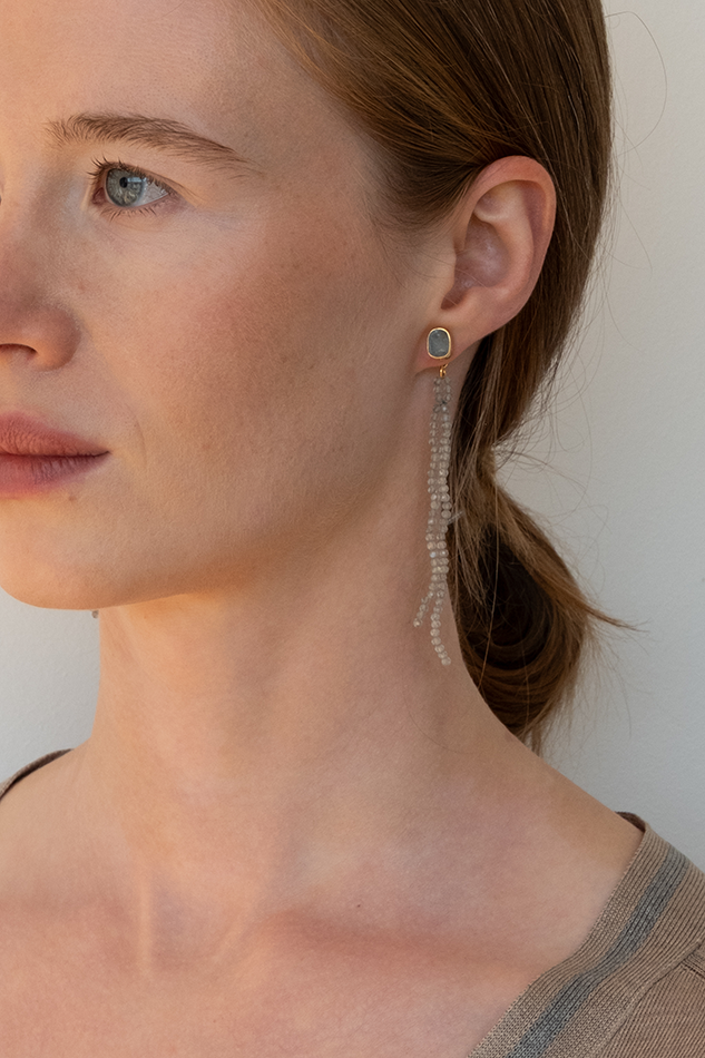 Fringed Studs Gold