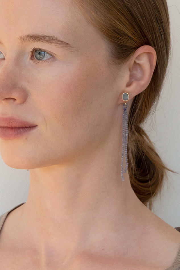 Fringed Studs Gold