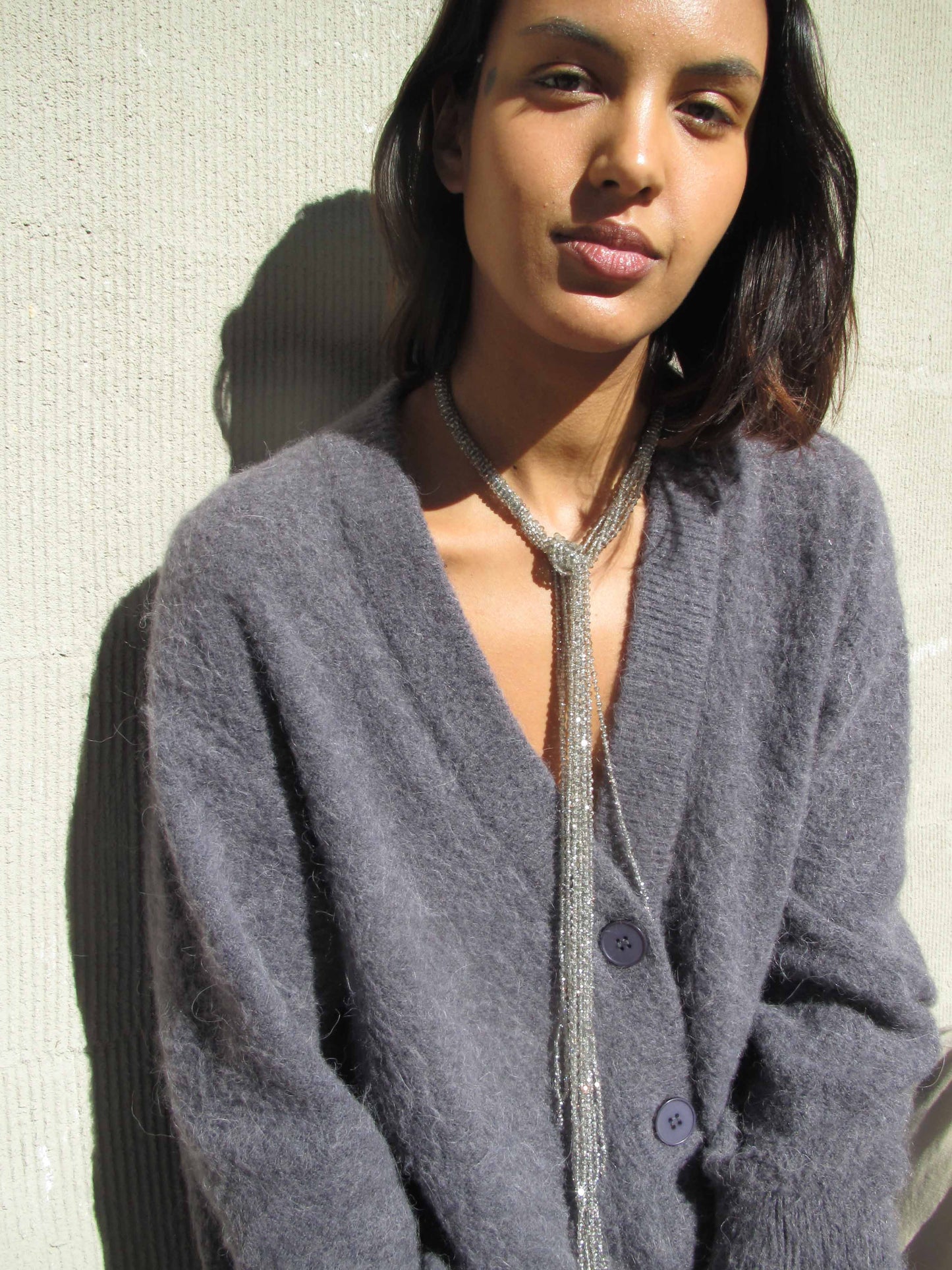 Beaded Skinny Scarf