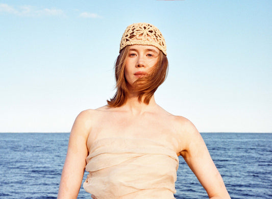 Raffia Flower Cap - All colours