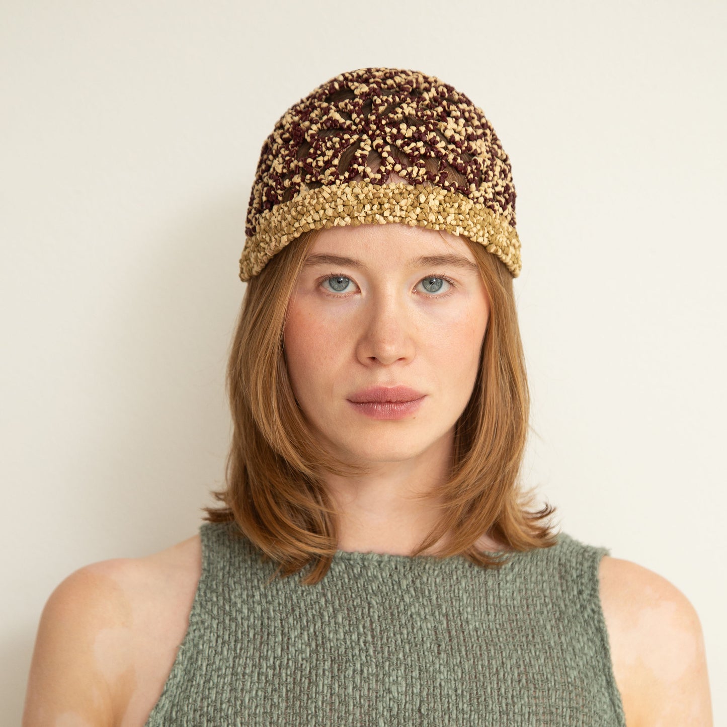 Raffia Flower Cap - All colours