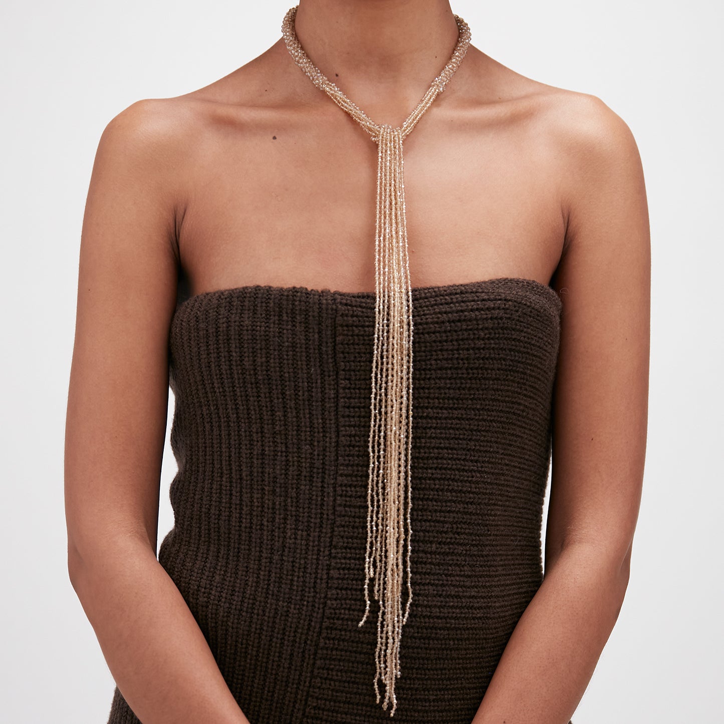 Beaded Skinny Scarf