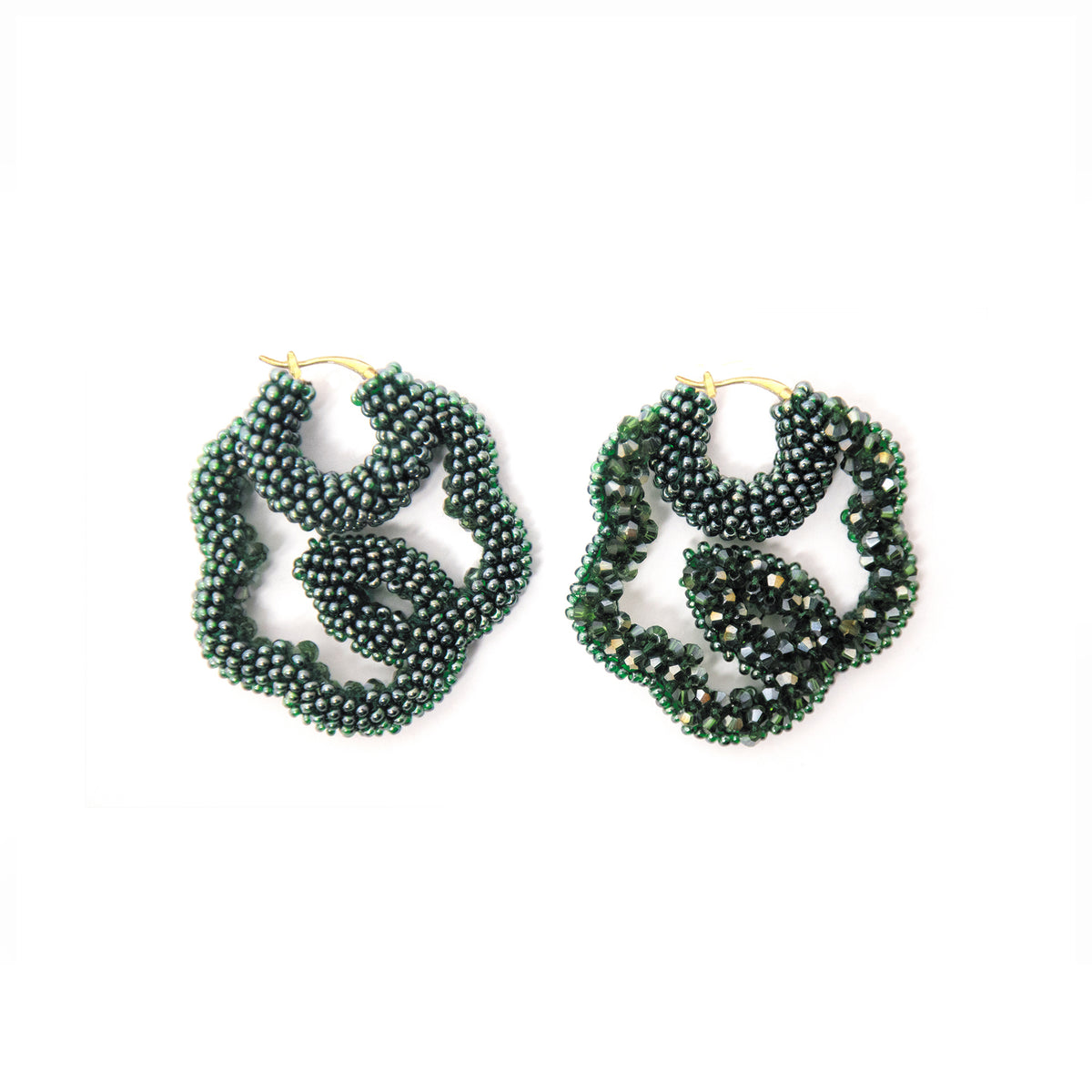 Beaded Flower Earrings