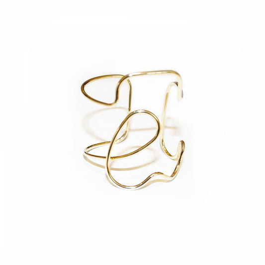 Flower Loop Bracelet Gold