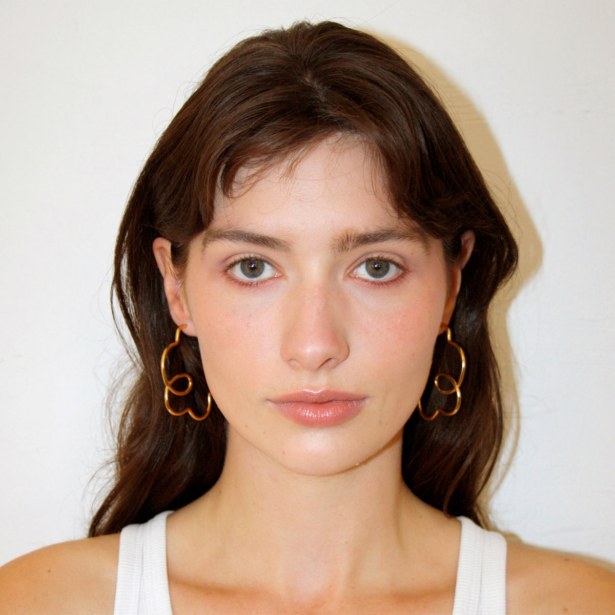 Medium Flower Hoops