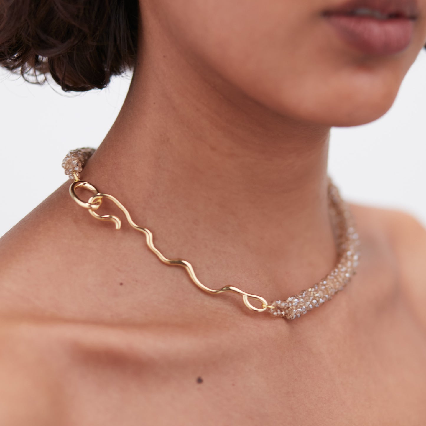 Beaded Wave Choker - All Colours