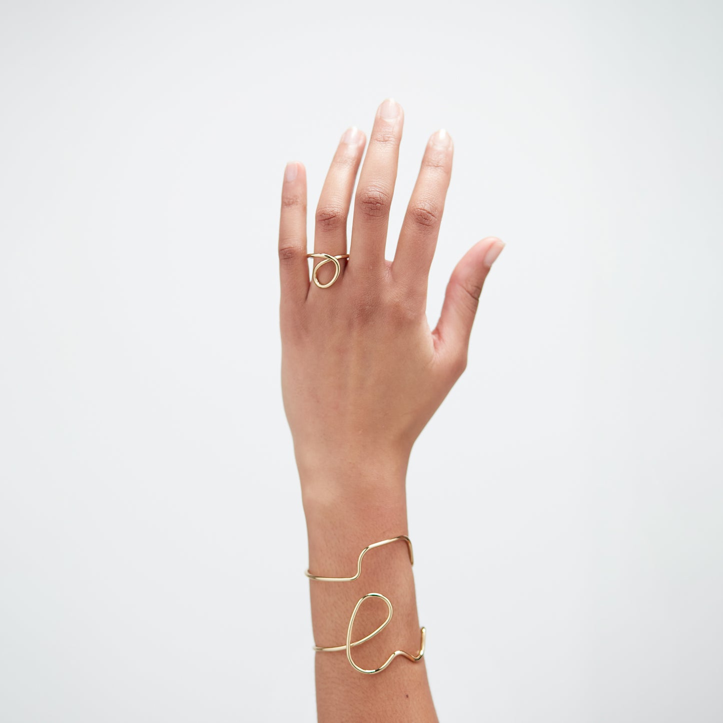 Flower Loop Bracelet Silver