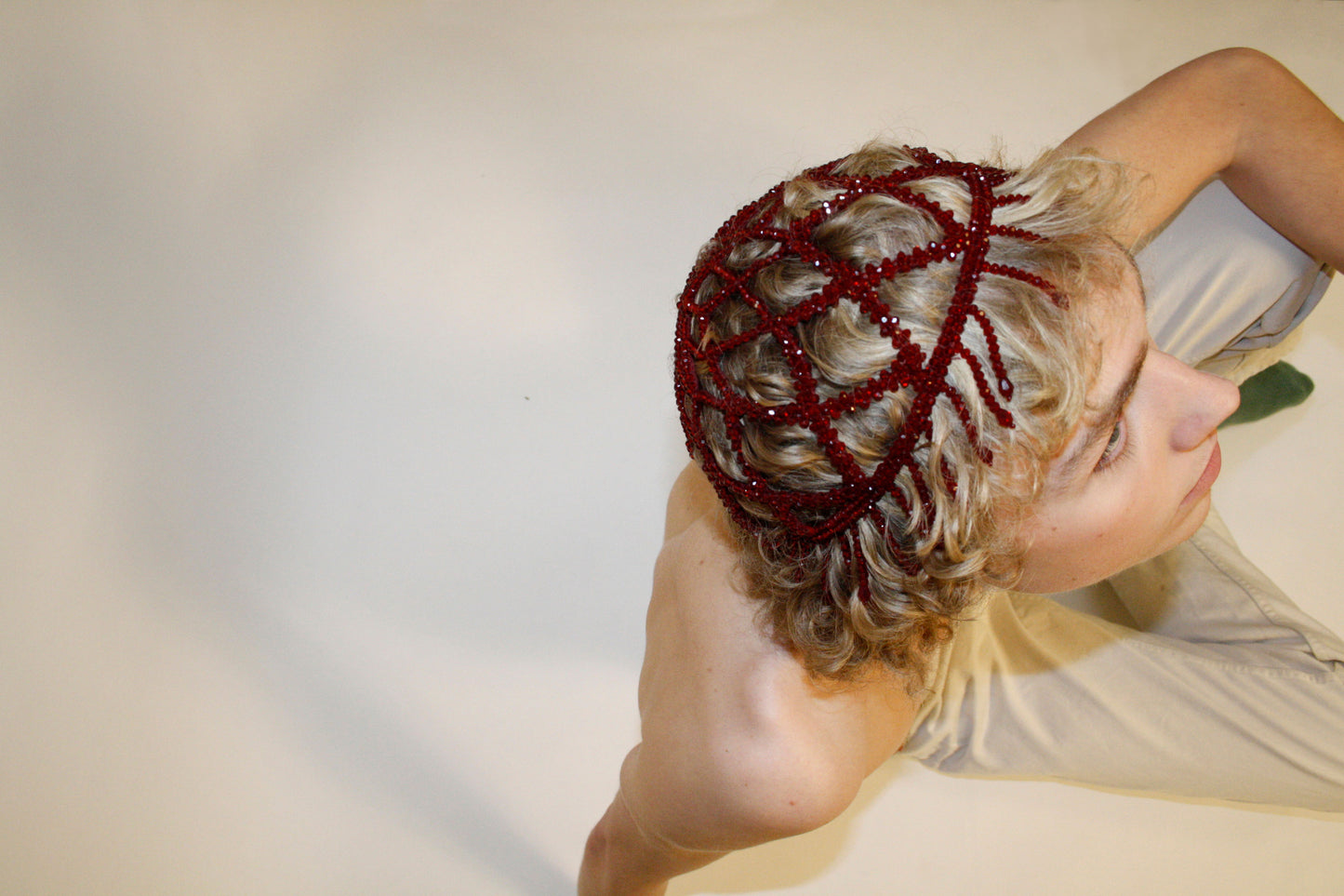 Bathing Cap Brown Fringes