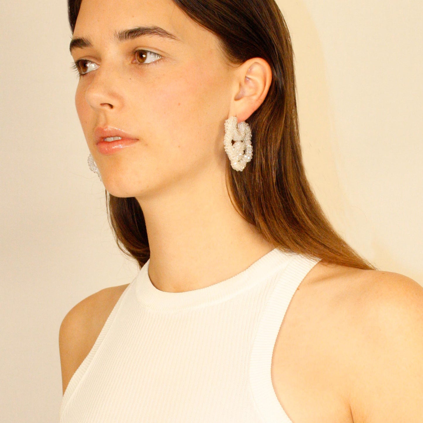 Mini Beaded Flower Earrings