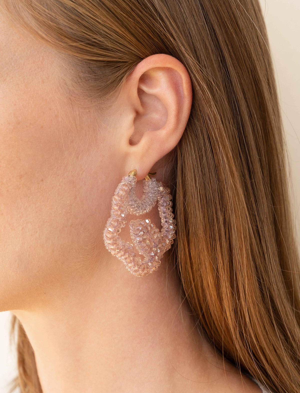 Beaded Flower Earrings