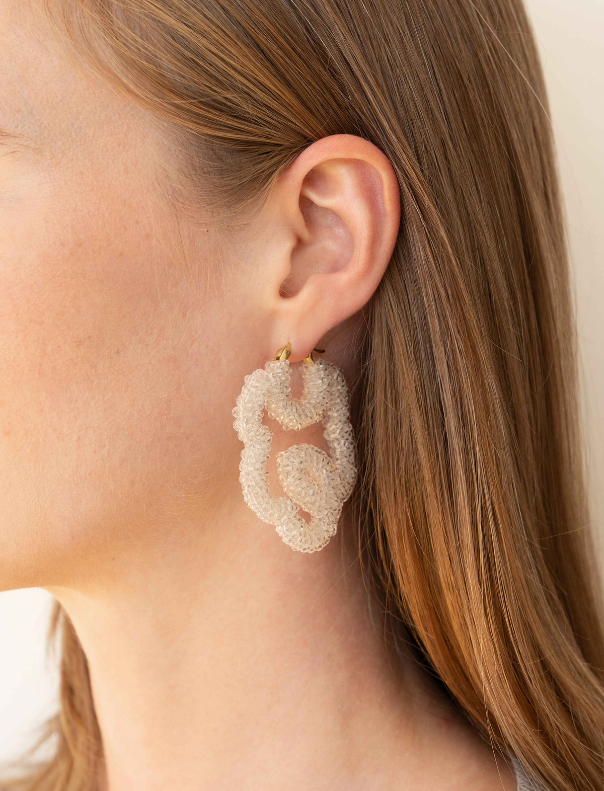 Beaded Flower Earrings