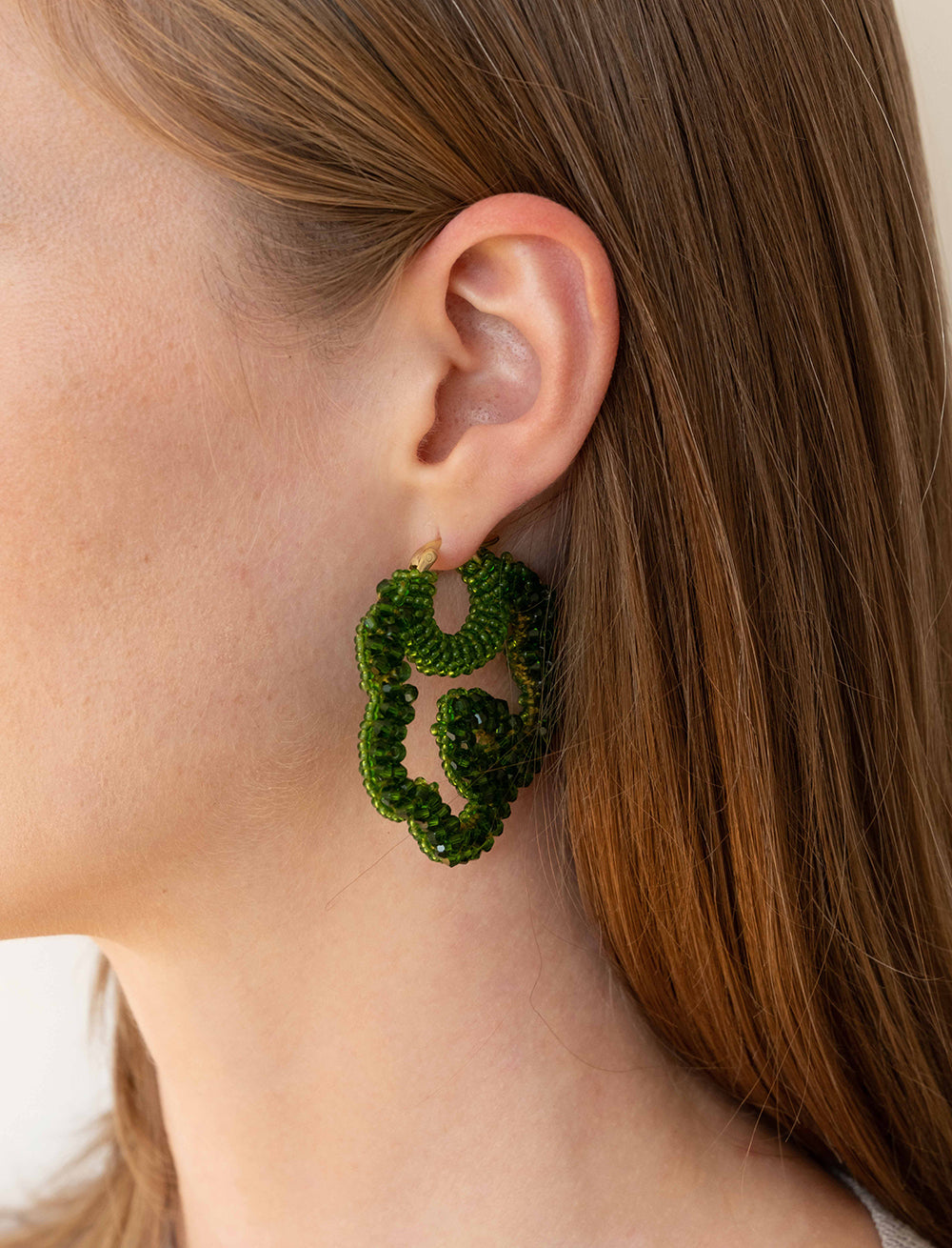 Beaded Flower Earrings