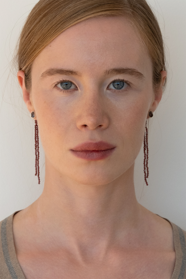 Fringed Studs Silver