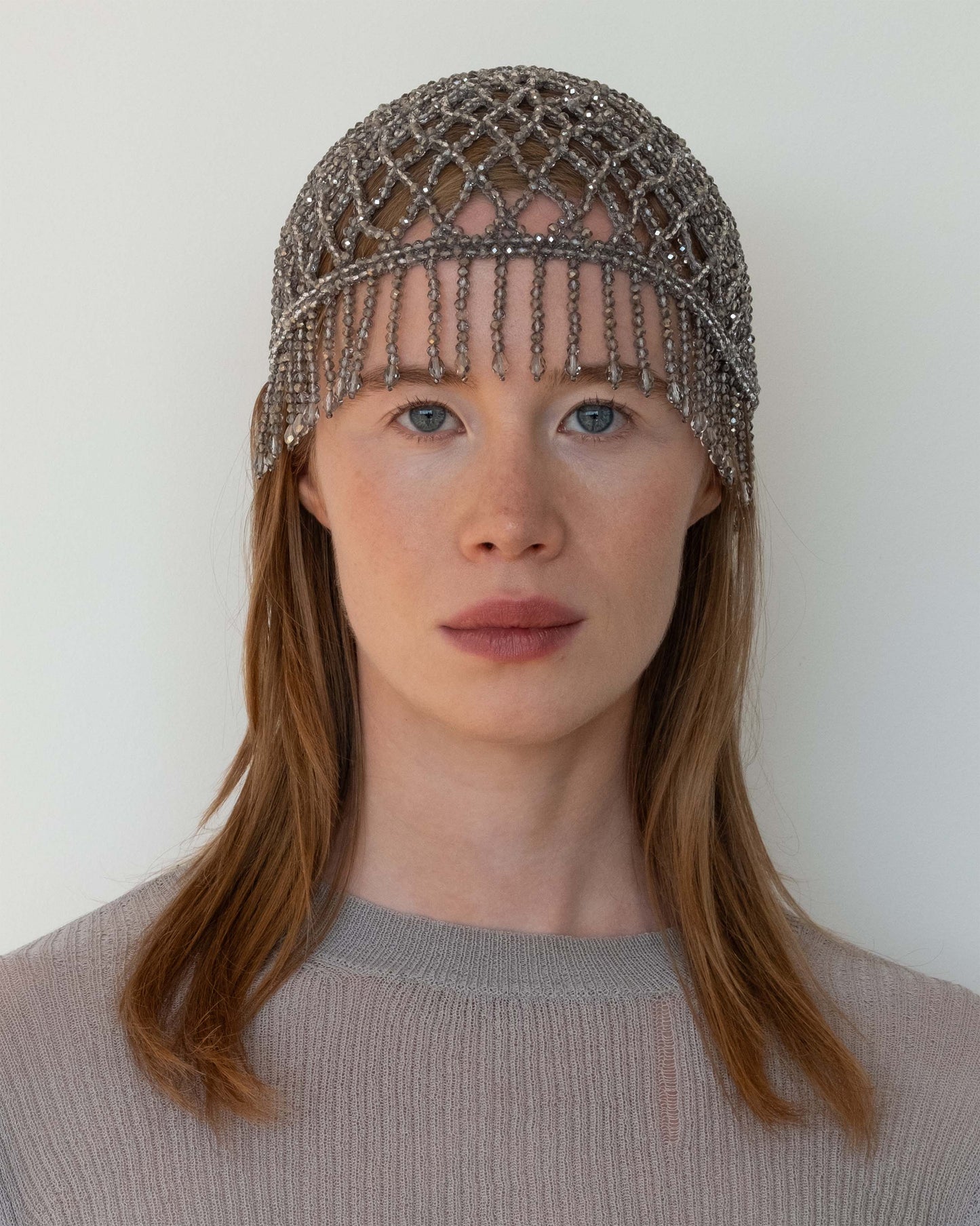 Bathing Cap - Grey Fringes