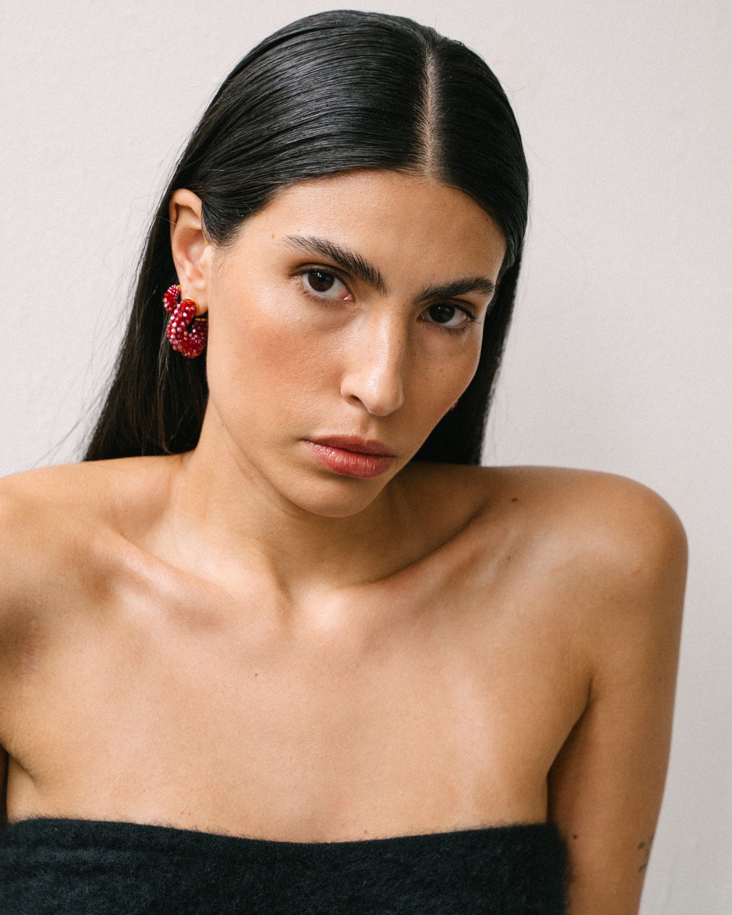 Beaded Wave Earrings