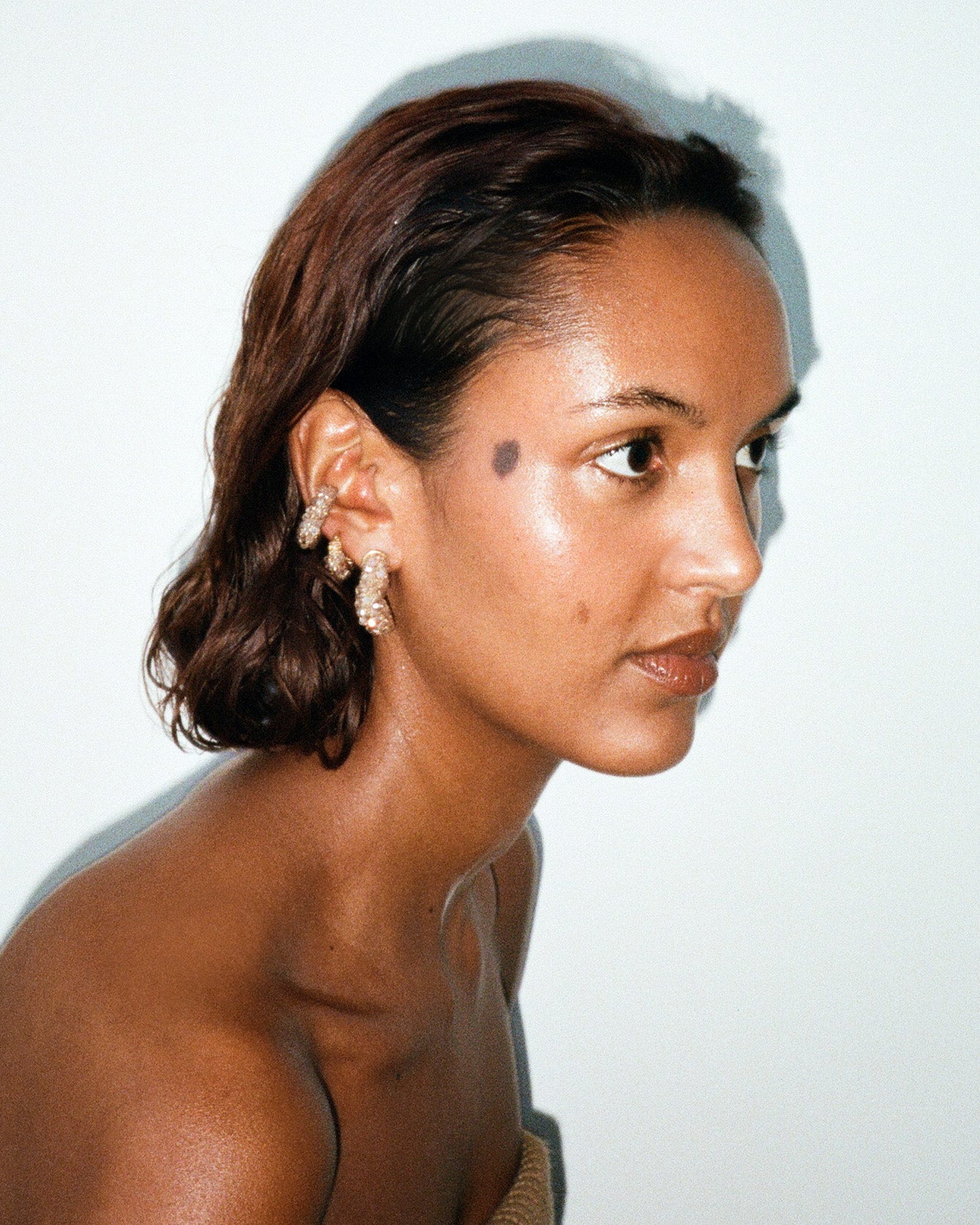 Beaded Wave Earrings