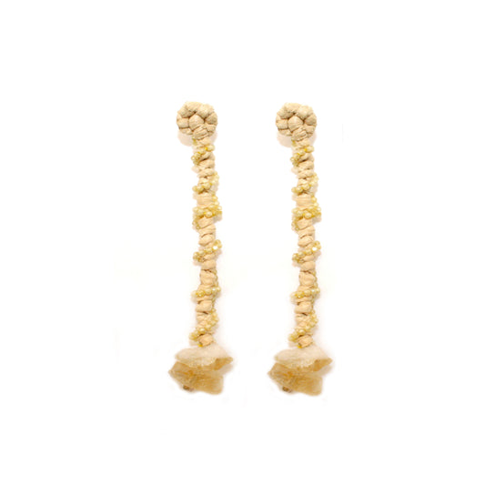 Long Raffia Earrings