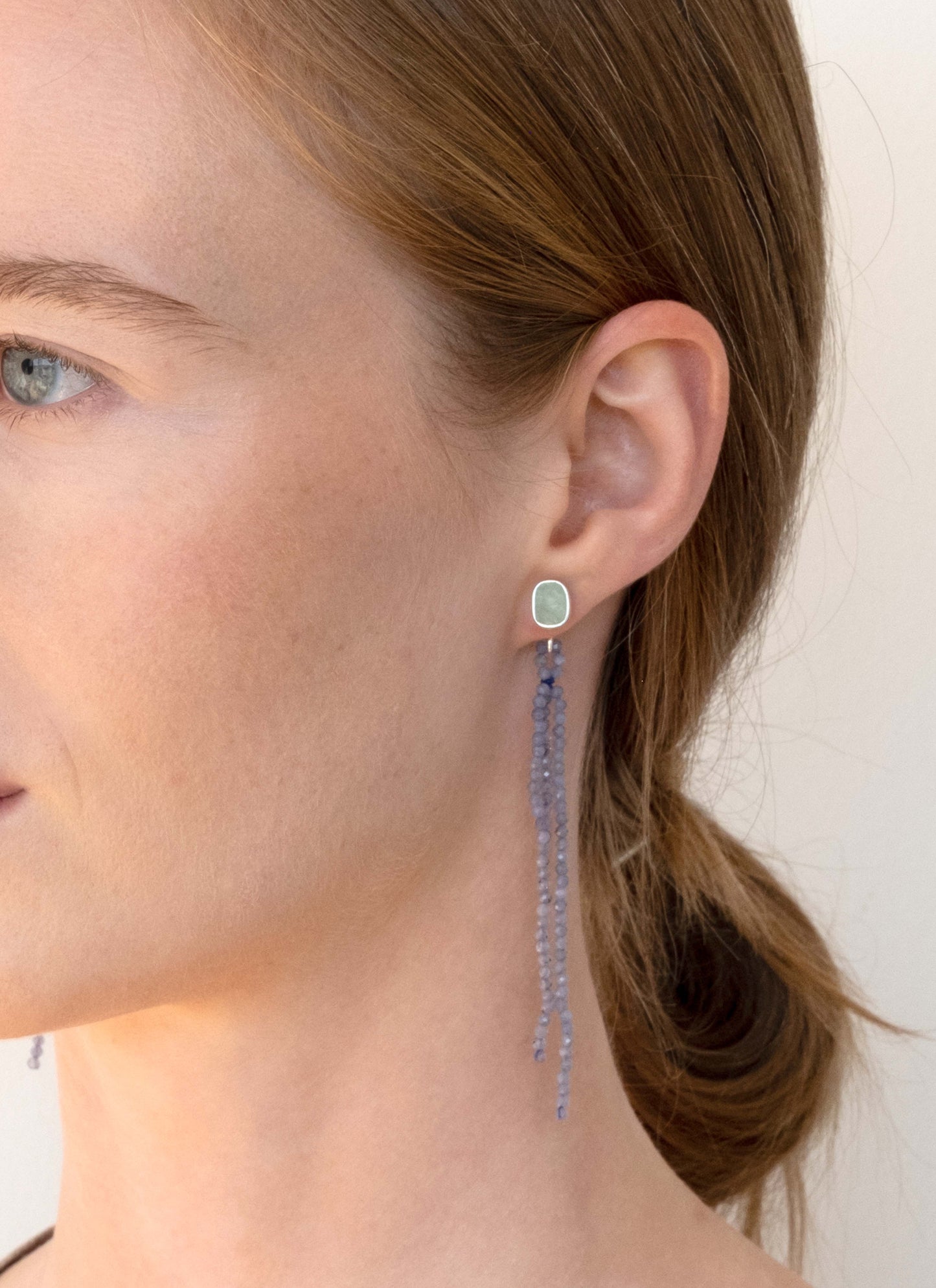 Fringed Studs Silver