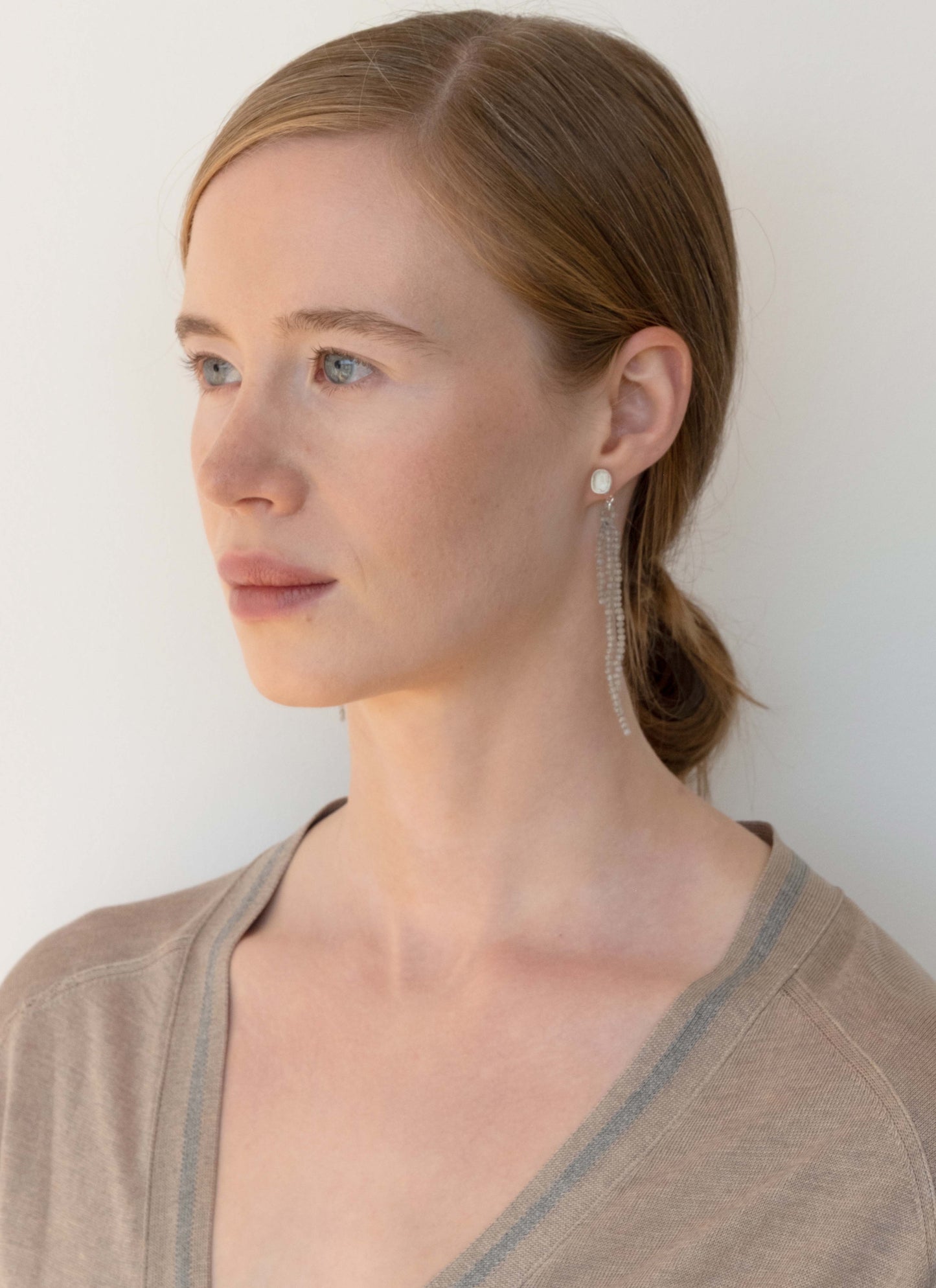 Fringed Studs Silver