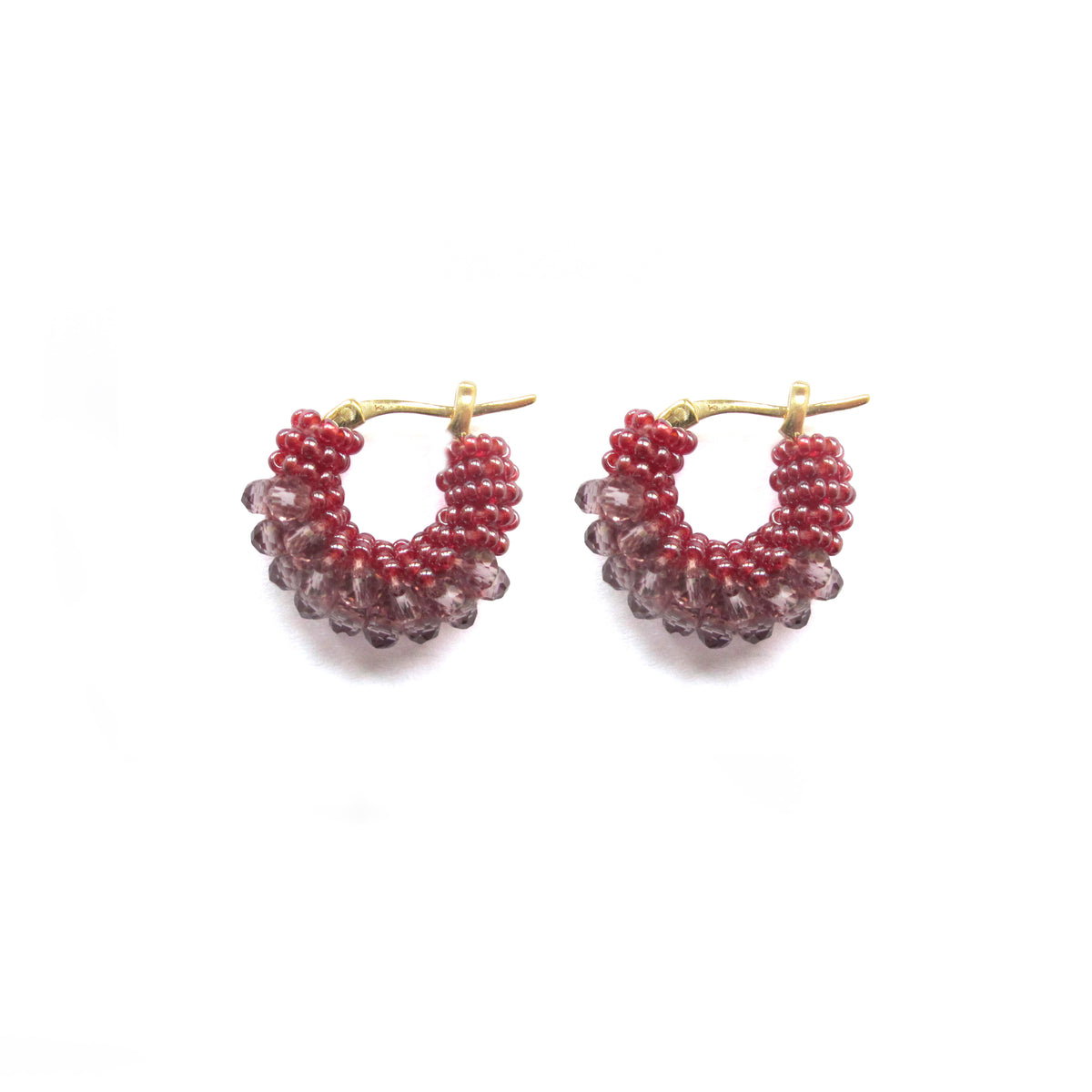 Mini Beaded Hoops