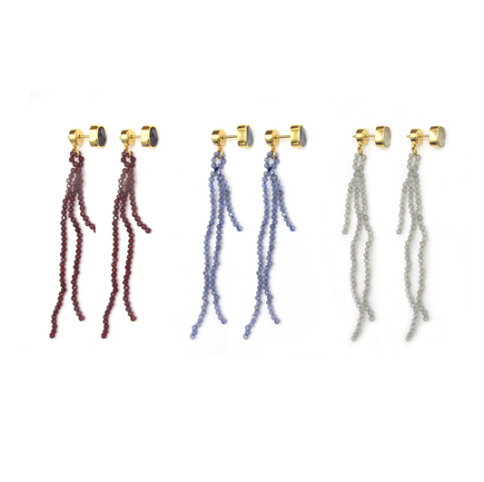 Fringed Studs Gold