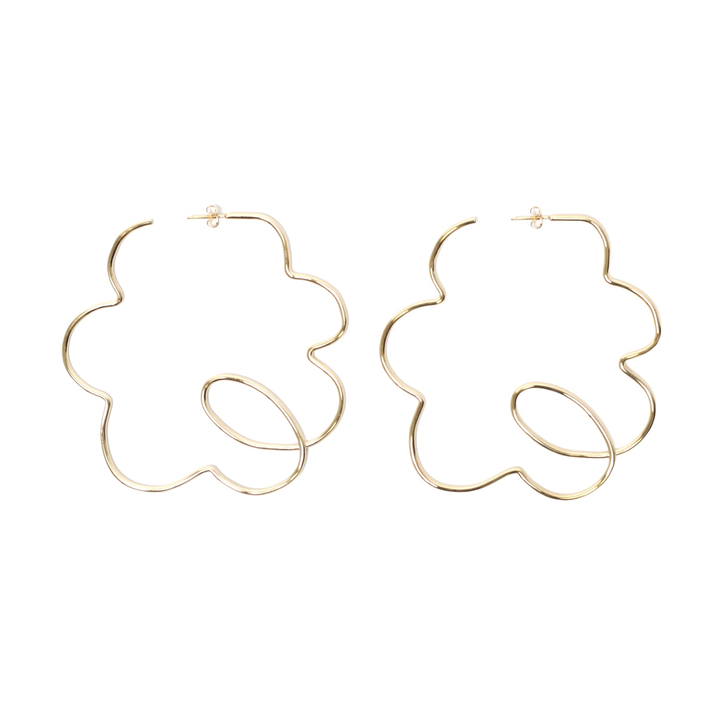 Big Flower Hoops