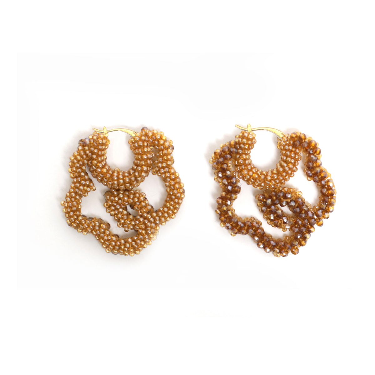 Beaded Flower Earrings