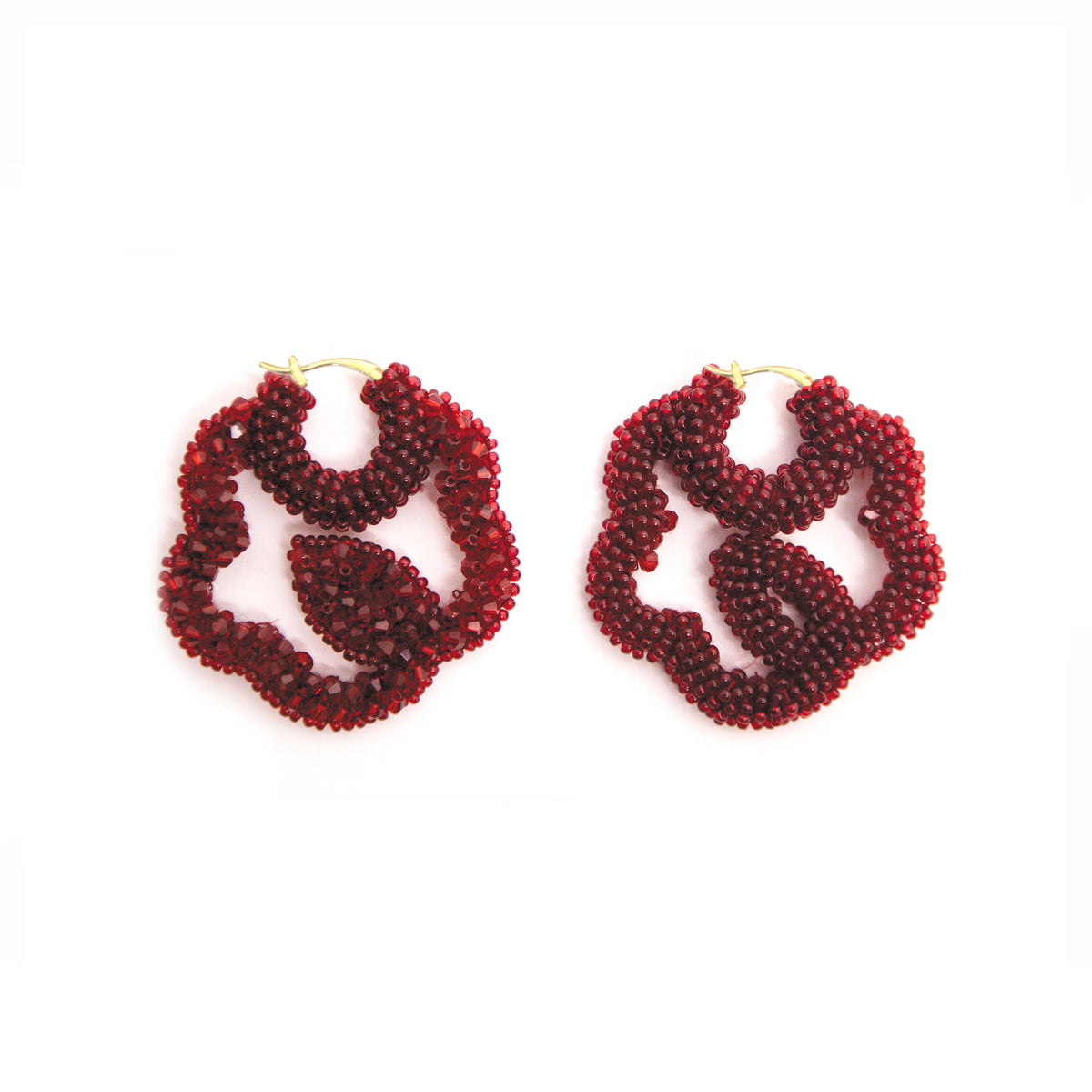 Beaded Flower Earrings