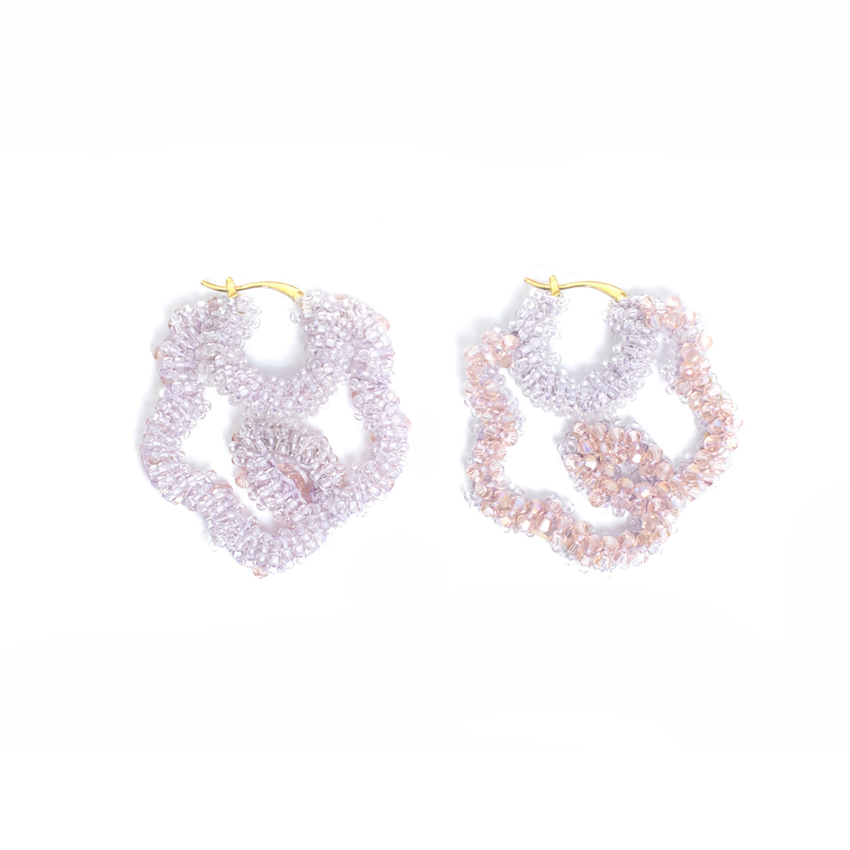 Beaded Flower Earrings