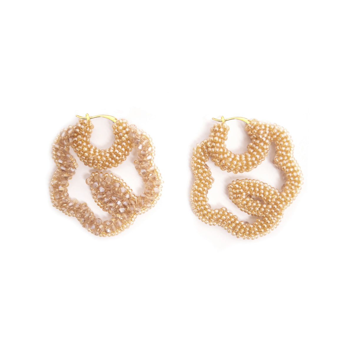 Beaded Flower Earrings