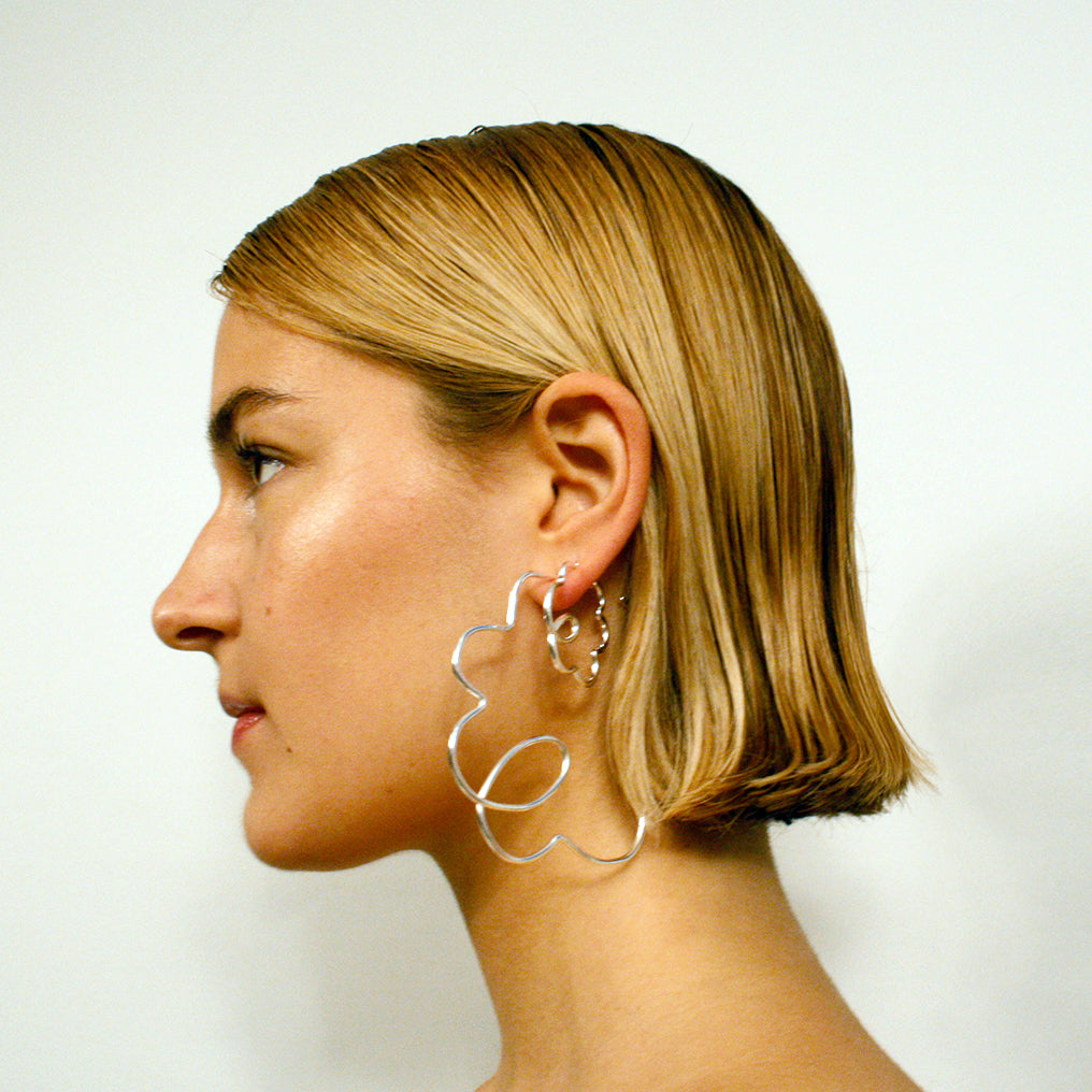 Big Flower Hoops