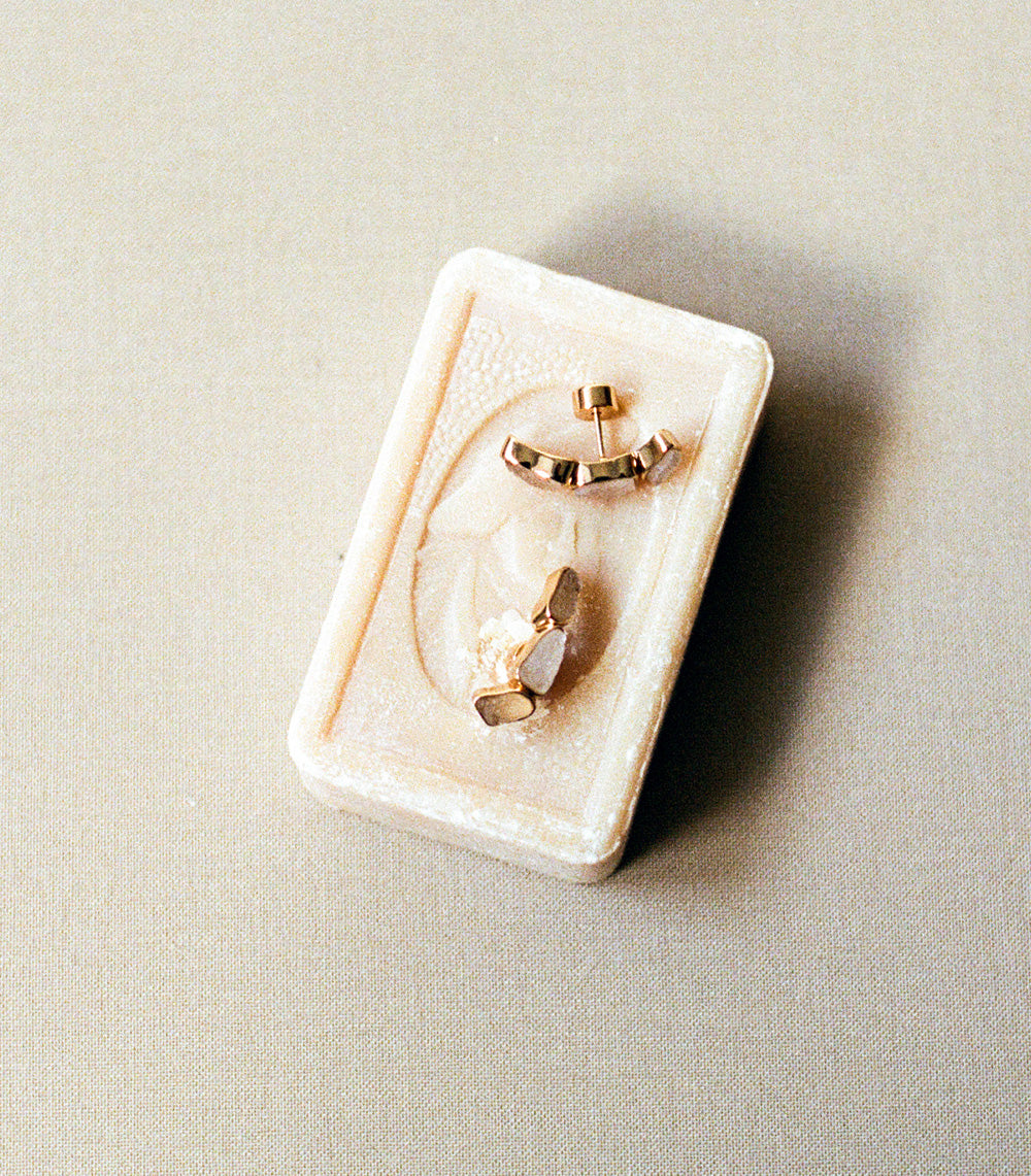 Trilogy Studs Gold
