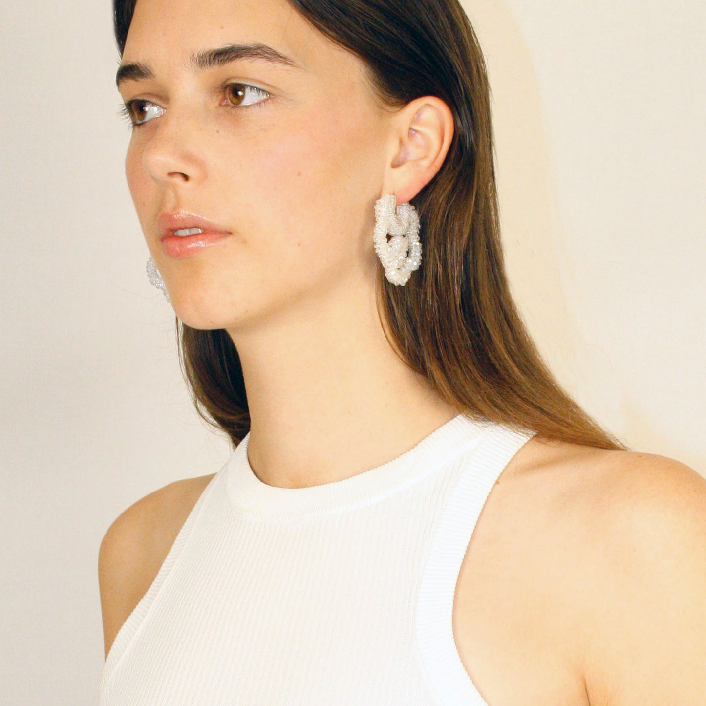 Beaded Flower Earrings
