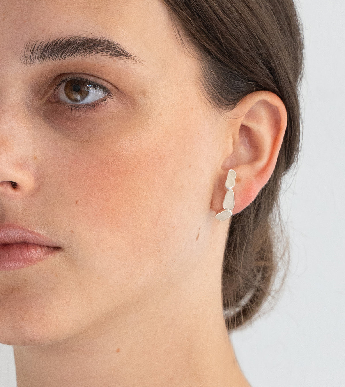 Trilogy Studs Silver
