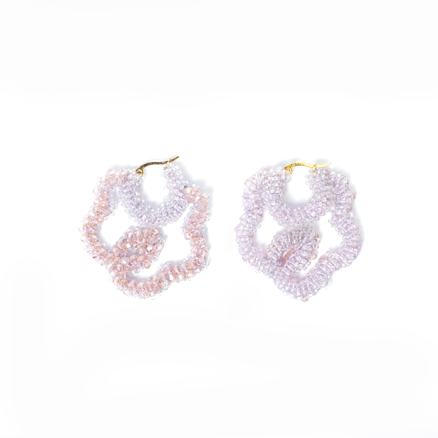 Mini Beaded Flower Earrings