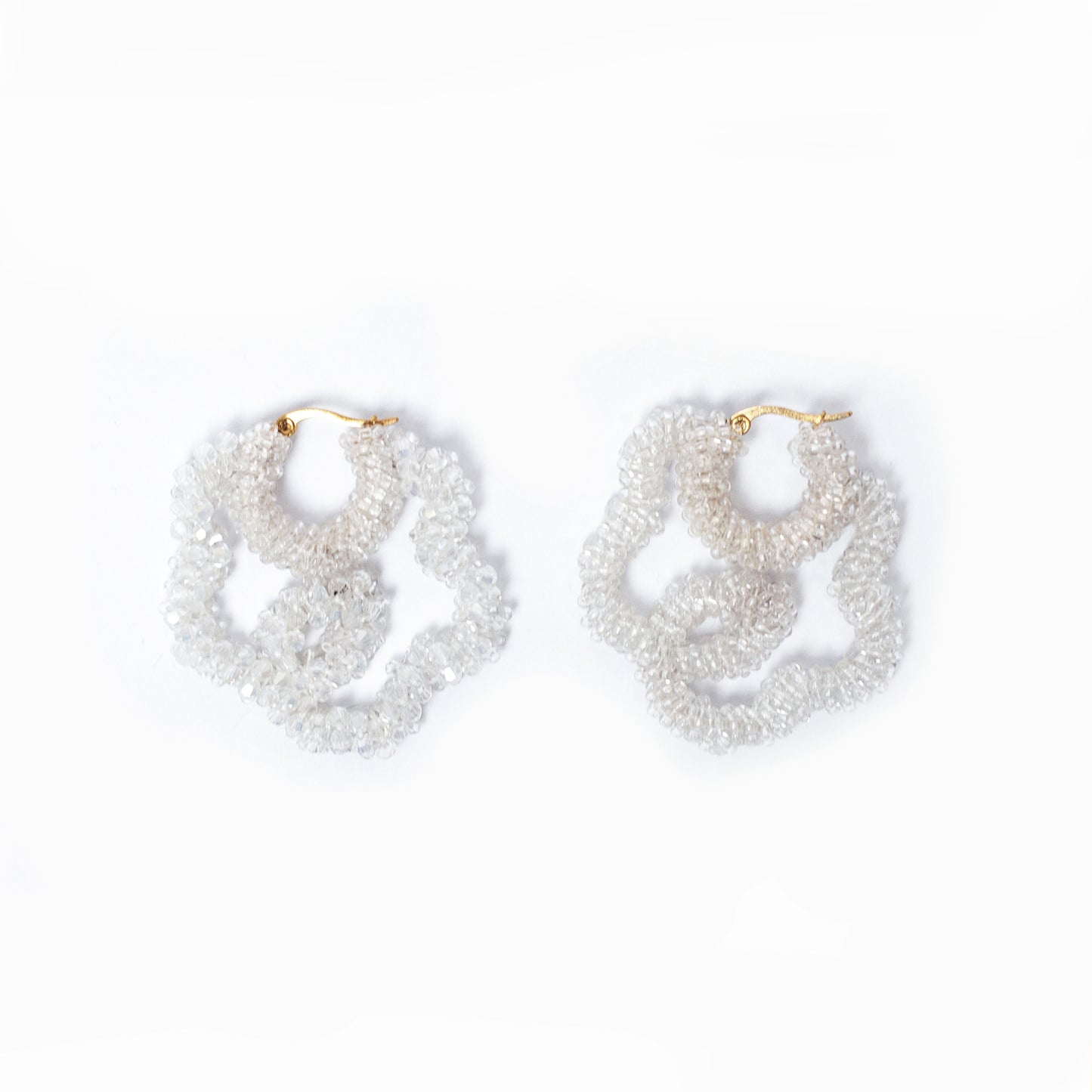 Mini Beaded Flower Earrings